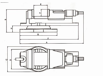 Ek Machine Vise com base giratória 