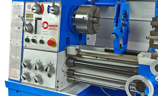 Torno manual de torneamento de metal com gap-lacente de precisão D400x1000