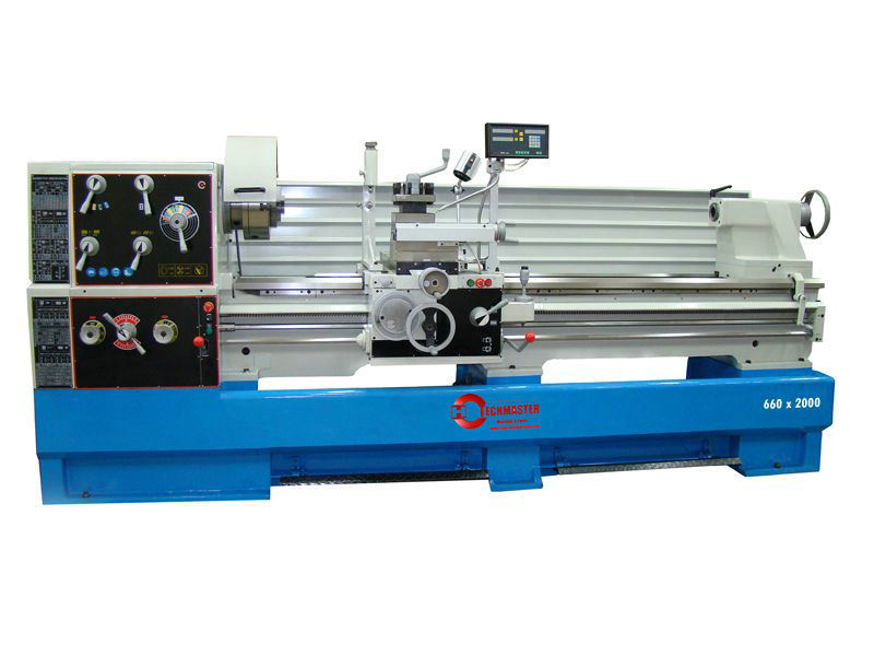 Torno de metal horizontal industrial d660x1500/d660x2000/d660x3000