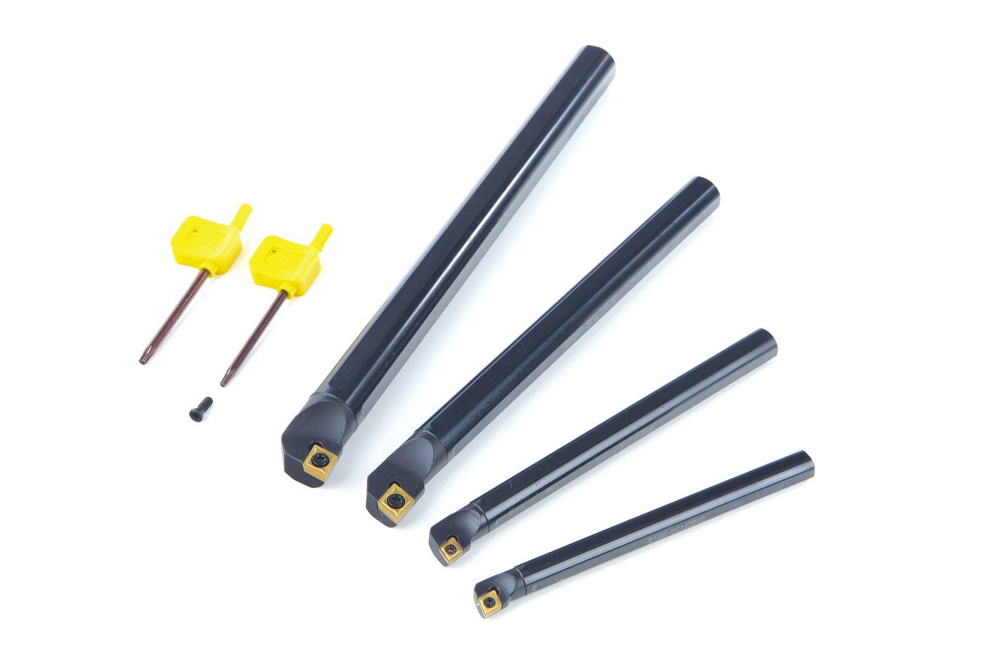 4 delige binnendraaiibeitelset Met HM Wisselplaten