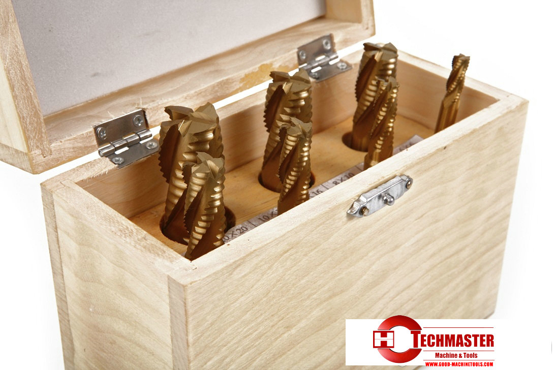 7 Delige HSS - Tin Ruwfrezenset